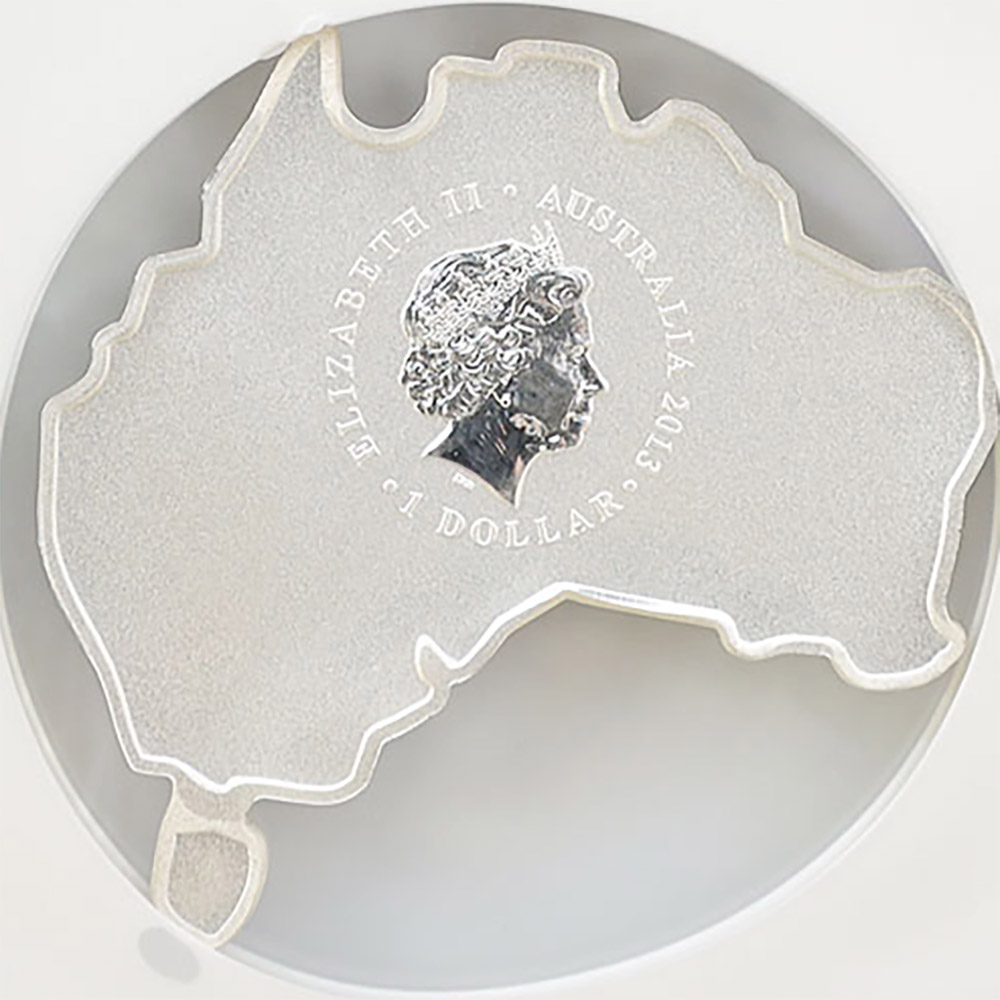 安い買付 MS NGC 銀貨 1オンス カンガルー 地図形 オーストラリア 2013 