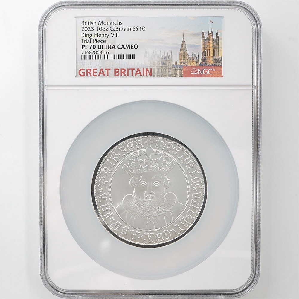 2023 Great Britain British Monarch King Henry VIII 10 Pounds 10 oz Silver Proof Coin NGC PF 70 UC