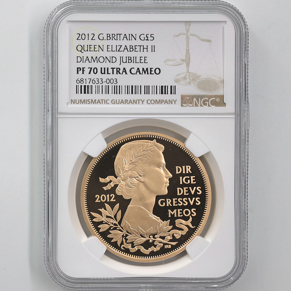 2012 Great Britain 60th Anniversary of Queen Elizabeth II's Coronation 5 Pounds Gold and Silver 2-Coin Proof Set NGC PF 70 UC